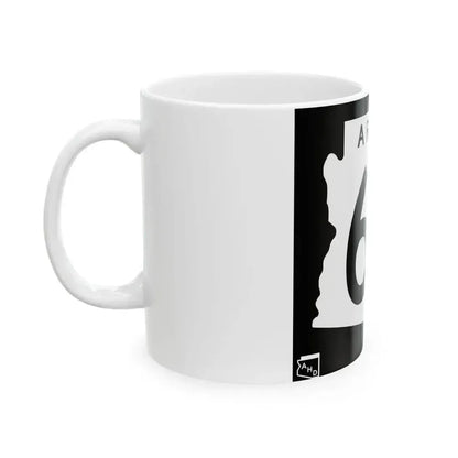 Arizona 64 1963 (Arizona) (Road Sign) White Coffee Mug - Go Mug Yourself