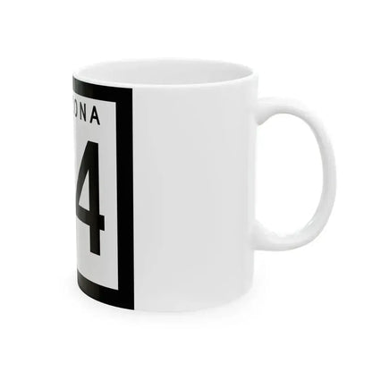Arizona 64 1963 (Arizona) (Road Sign) White Coffee Mug - Go Mug Yourself