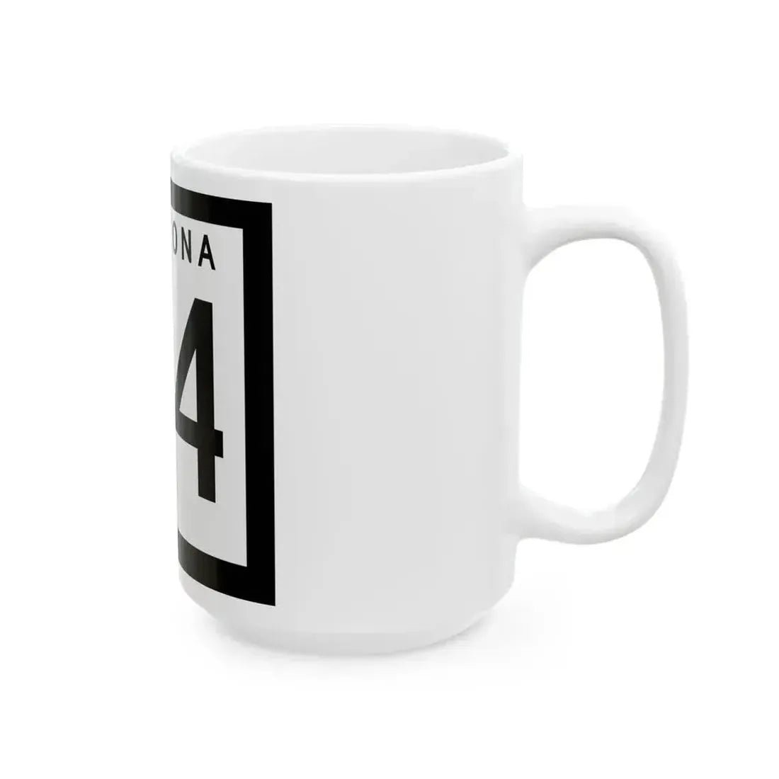 Arizona 64 1963 (Arizona) (Road Sign) White Coffee Mug - Go Mug Yourself