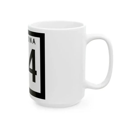 Arizona 64 1963 (Arizona) (Road Sign) White Coffee Mug - Go Mug Yourself