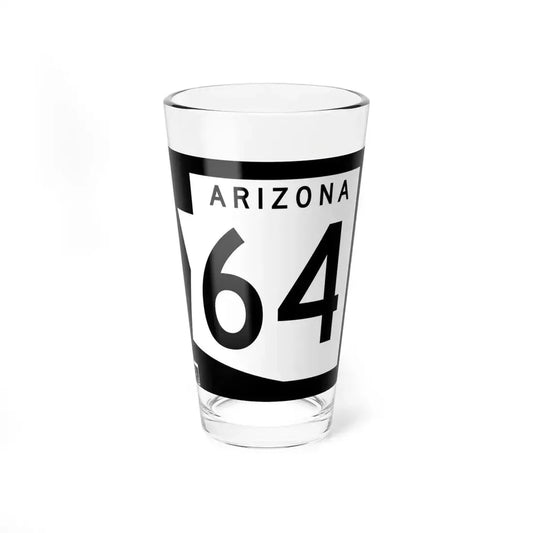 Arizona 64 1973 (Arizona) (Road Sign) Pint Glass 16oz 16oz - Go Mug Yourself