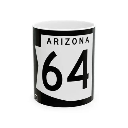 Arizona 64 1973 (Arizona) (Road Sign) White Coffee Mug 11oz - Go Mug Yourself