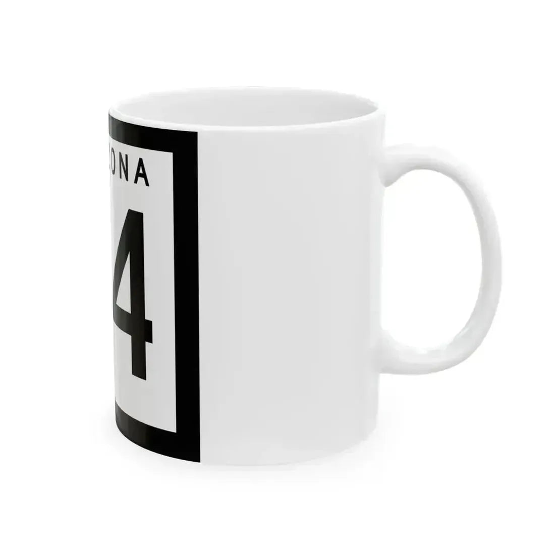 Arizona 64 1973 (Arizona) (Road Sign) White Coffee Mug - Go Mug Yourself