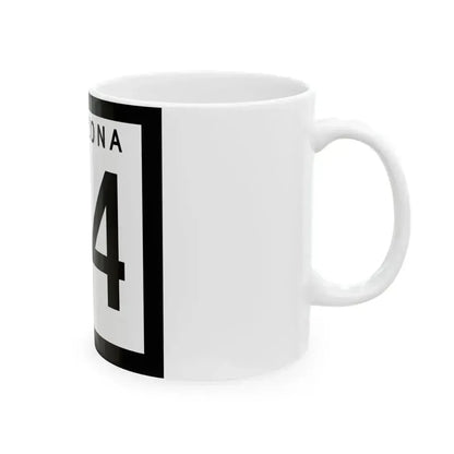 Arizona 64 1973 (Arizona) (Road Sign) White Coffee Mug - Go Mug Yourself