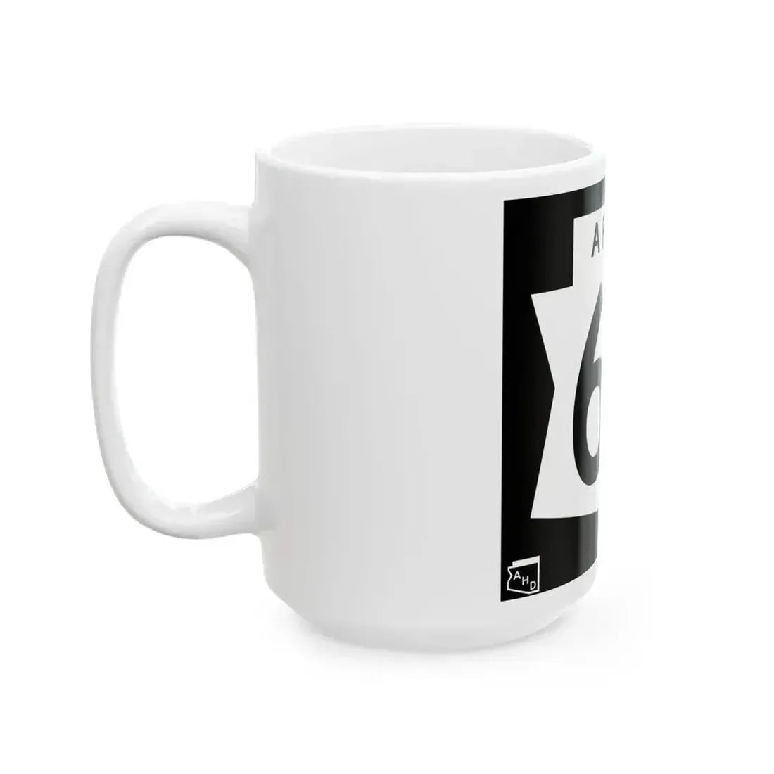 Arizona 64 1973 (Arizona) (Road Sign) White Coffee Mug - Go Mug Yourself