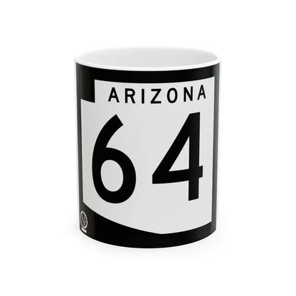 Arizona 64 1978 (Arizona) (Road Sign) White Coffee Mug 11oz - Go Mug Yourself