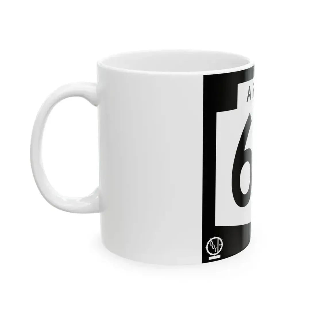 Arizona 64 1978 (Arizona) (Road Sign) White Coffee Mug - Go Mug Yourself