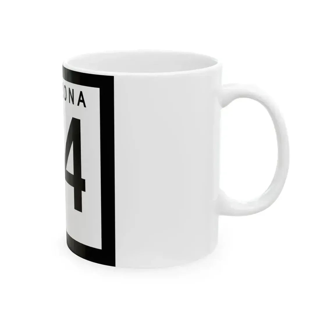 Arizona 64 1978 (Arizona) (Road Sign) White Coffee Mug - Go Mug Yourself