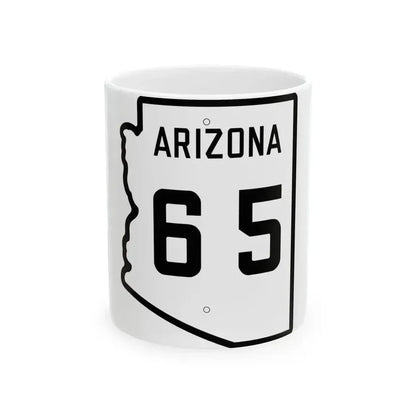 Arizona 65 1941 (Arizona) (Road Sign) White Coffee Mug 11oz - Go Mug Yourself