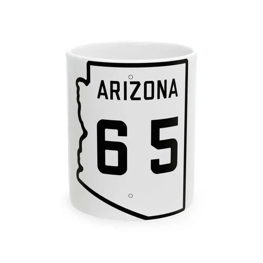 Arizona 65 1941 (Arizona) (Road Sign) White Coffee Mug 11oz - Go Mug Yourself