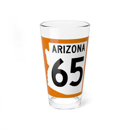 Arizona 65 1960 north (Arizona) (Road Sign) Pint Glass 16oz 16oz - Go Mug Yourself