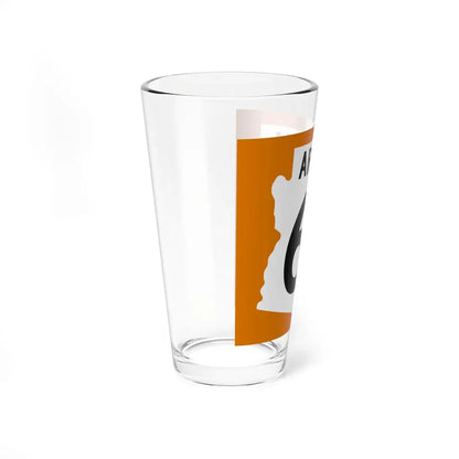 Arizona 65 1960 north (Arizona) (Road Sign) Pint Glass 16oz - Go Mug Yourself