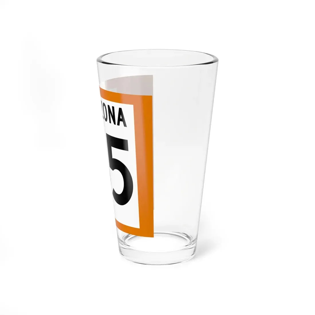 Arizona 65 1960 north (Arizona) (Road Sign) Pint Glass 16oz - Go Mug Yourself