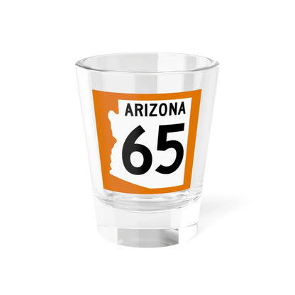 Arizona 65 1960 north (Arizona) (Road Sign) Shot Glass 1.5oz 1.5oz - Go Mug Yourself
