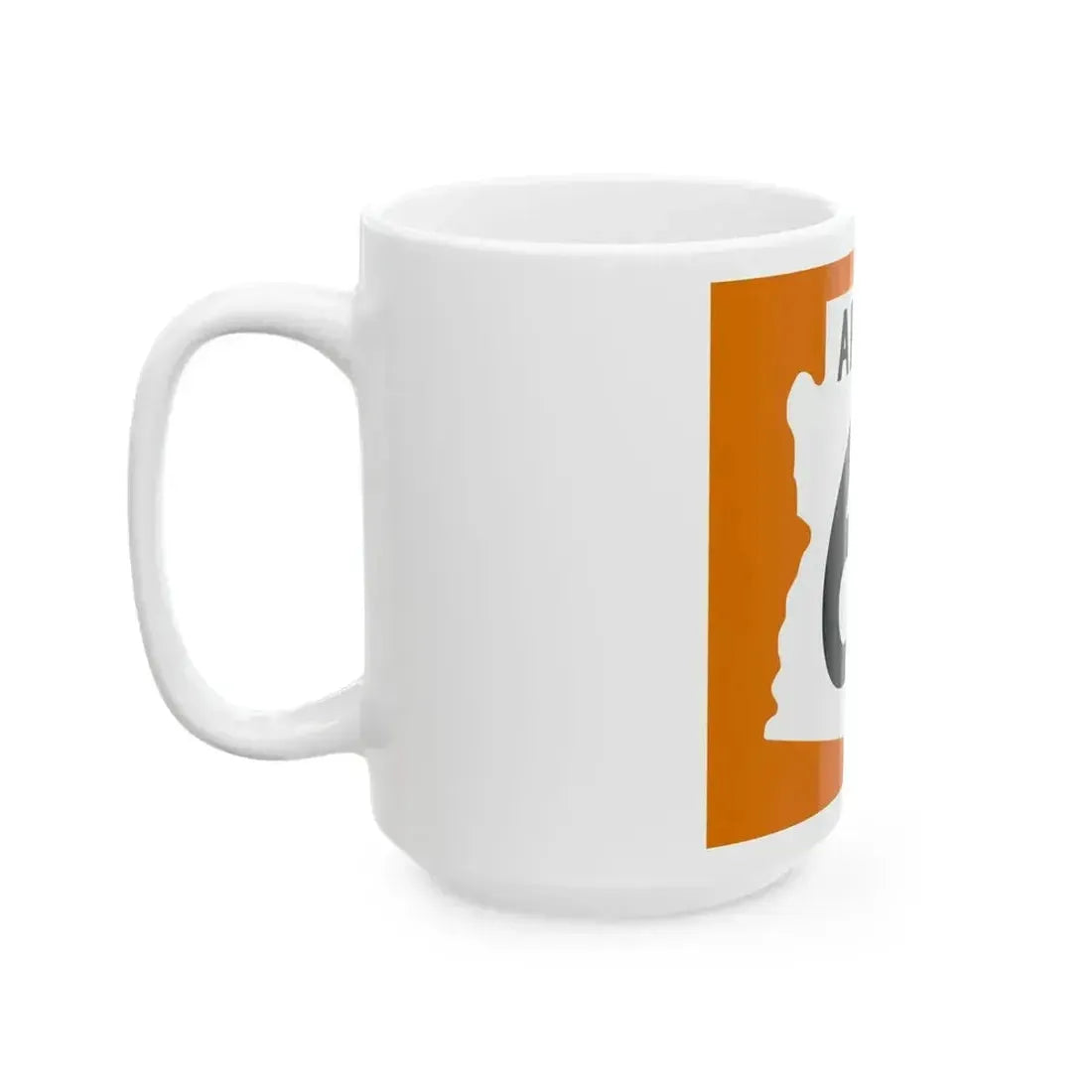 Arizona 65 1960 north (Arizona) (Road Sign) White Coffee Mug - Go Mug Yourself