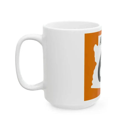 Arizona 65 1960 north (Arizona) (Road Sign) White Coffee Mug - Go Mug Yourself
