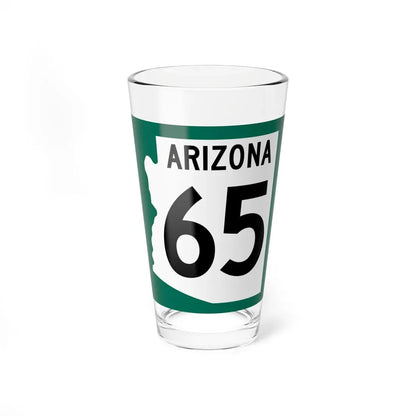 Arizona 65 1960 south (Arizona) (Road Sign) Pint Glass 16oz 16oz - Go Mug Yourself