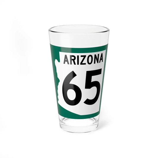 Arizona 65 1960 south (Arizona) (Road Sign) Pint Glass 16oz 16oz - Go Mug Yourself
