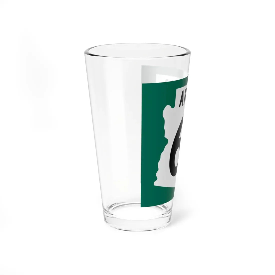Arizona 65 1960 south (Arizona) (Road Sign) Pint Glass 16oz - Go Mug Yourself