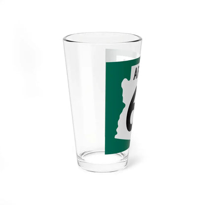 Arizona 65 1960 south (Arizona) (Road Sign) Pint Glass 16oz - Go Mug Yourself