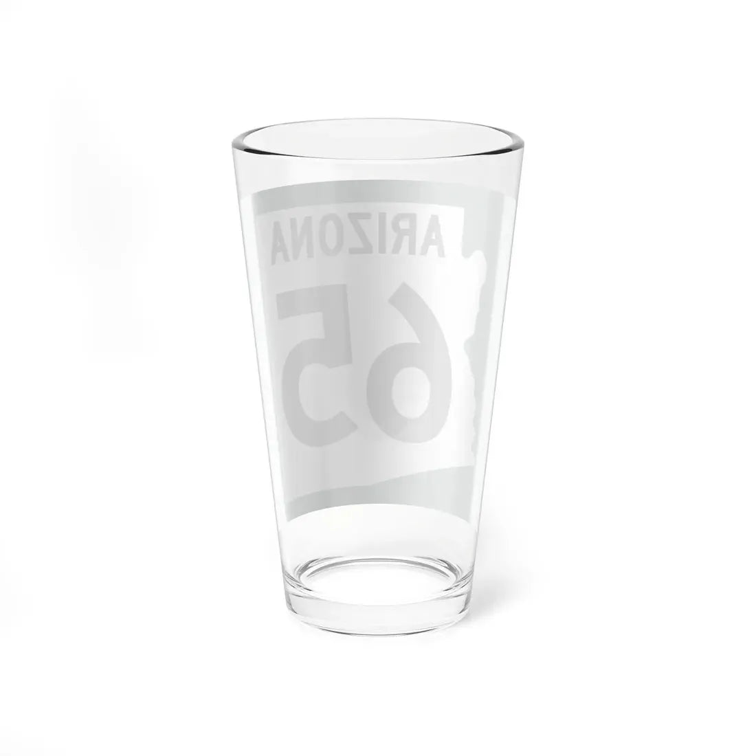 Arizona 65 1960 south (Arizona) (Road Sign) Pint Glass 16oz - Go Mug Yourself