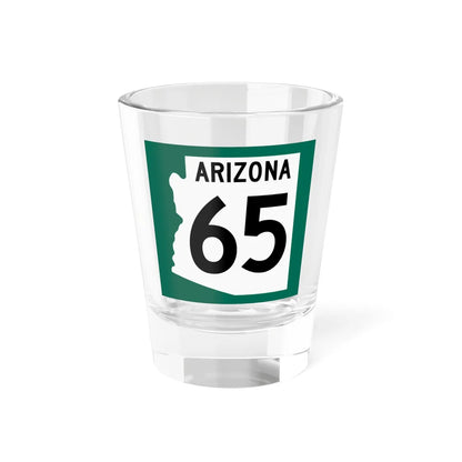 Arizona 65 1960 south (Arizona) (Road Sign) Shot Glass 1.5oz 1.5oz - Go Mug Yourself