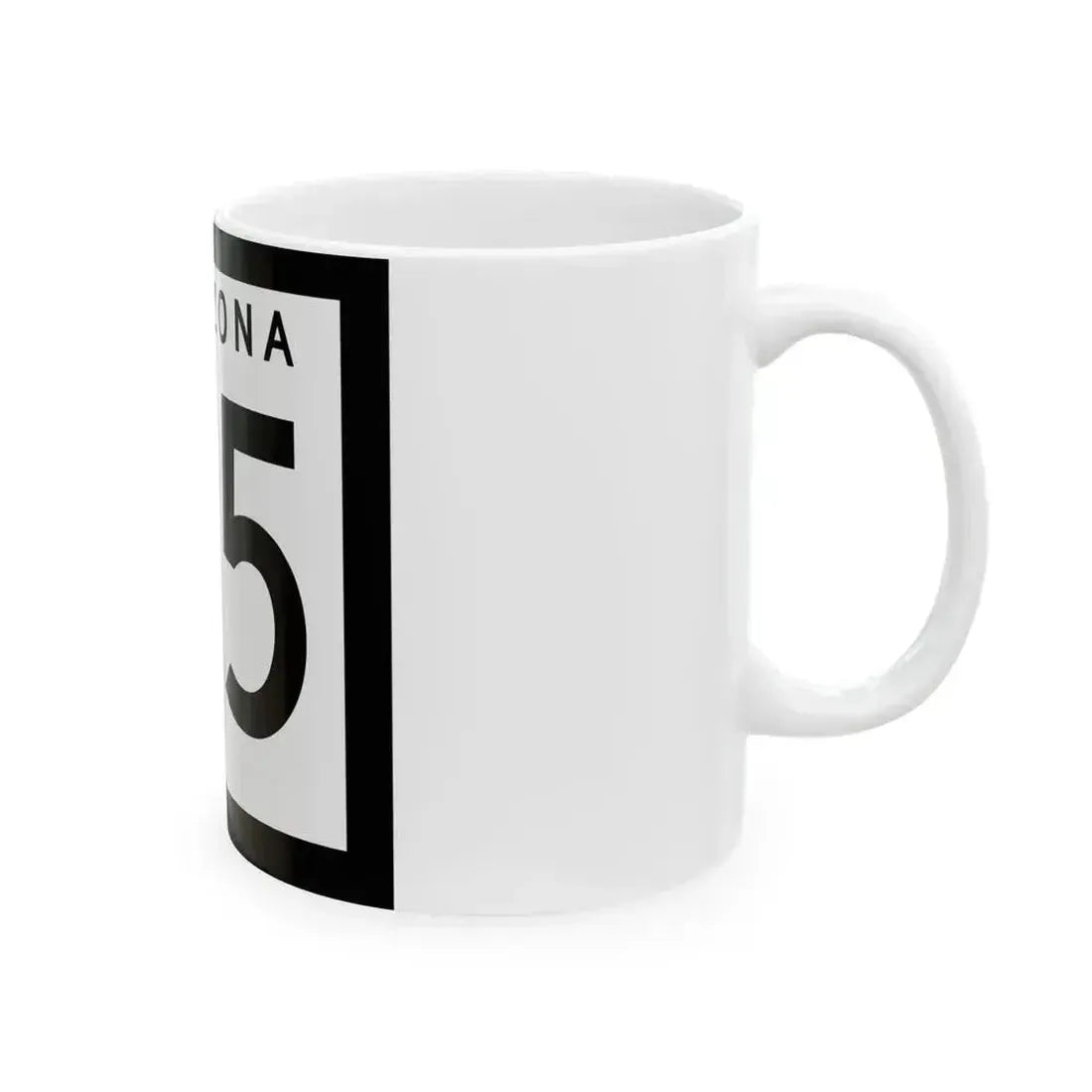 Arizona 65 1963 (Arizona) (Road Sign) White Coffee Mug - Go Mug Yourself