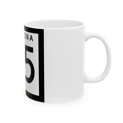 Arizona 65 1963 (Arizona) (Road Sign) White Coffee Mug - Go Mug Yourself
