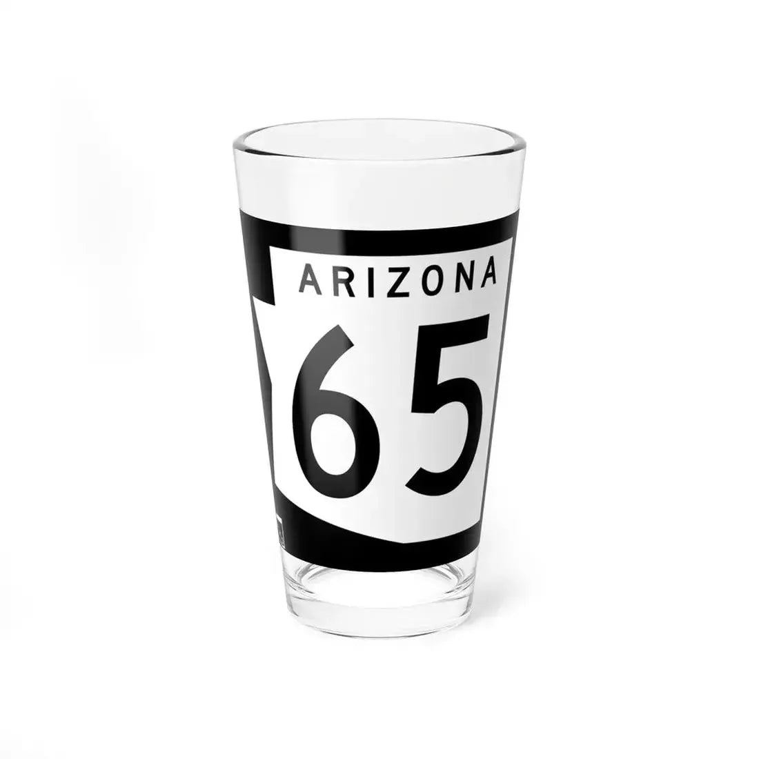 Arizona 65 1973 (Arizona) (Road Sign) Pint Glass 16oz 16oz - Go Mug Yourself