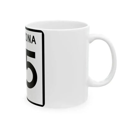 Arizona 65 (Arizona) (Road Sign) White Coffee Mug - Go Mug Yourself