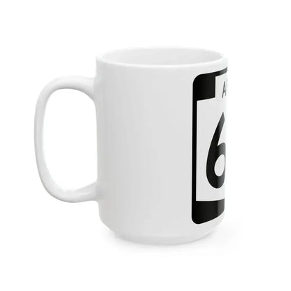 Arizona 65 (Arizona) (Road Sign) White Coffee Mug - Go Mug Yourself