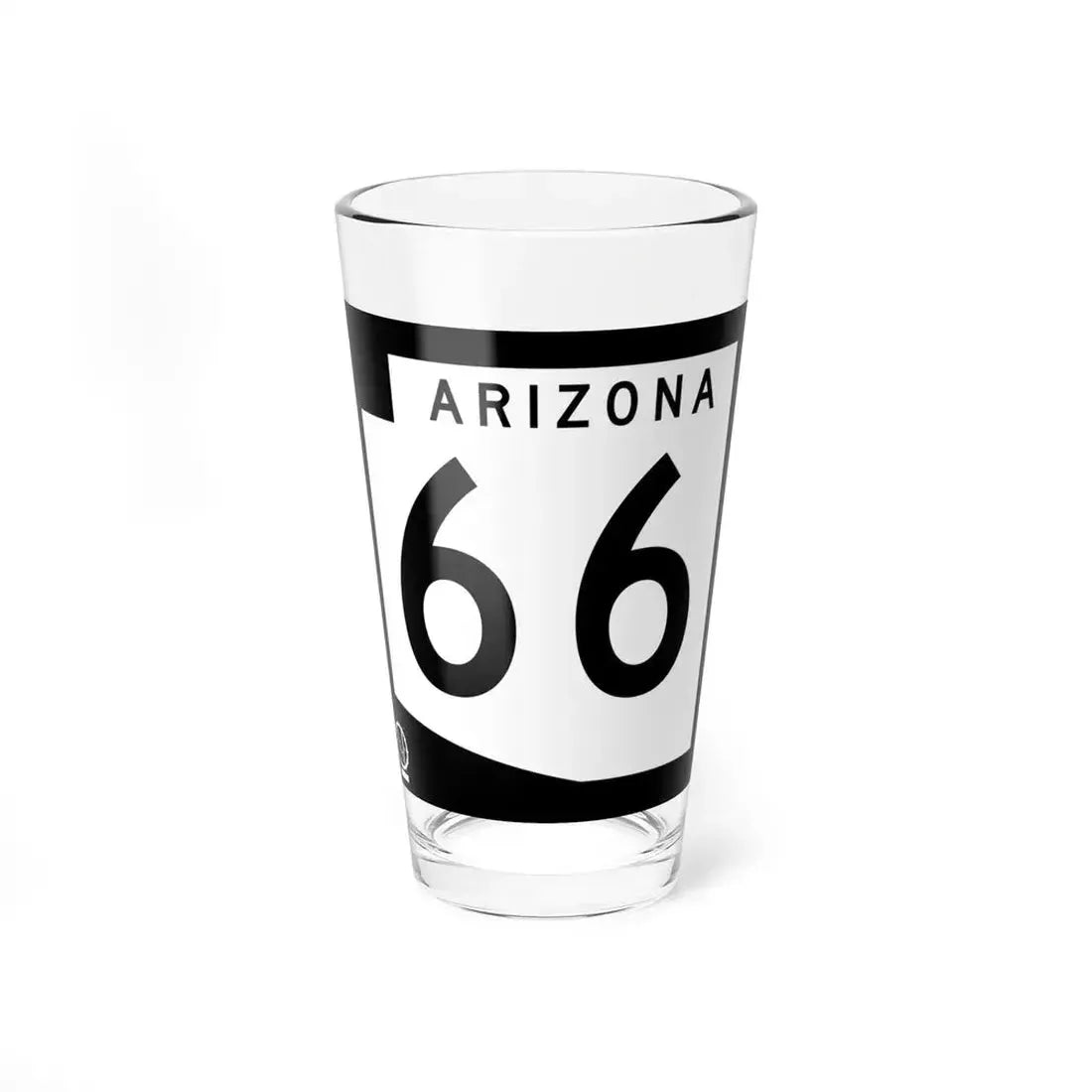 Arizona 66 1978 (Arizona) (Road Sign) Pint Glass 16oz 16oz - Go Mug Yourself