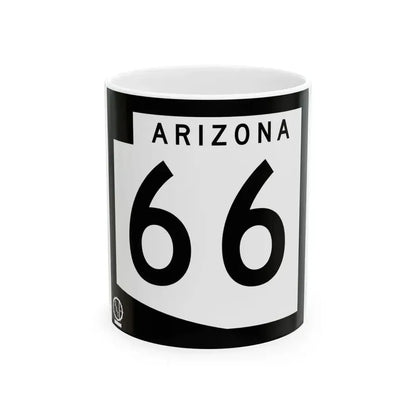 Arizona 66 1978 (Arizona) (Road Sign) White Coffee Mug 11oz - Go Mug Yourself