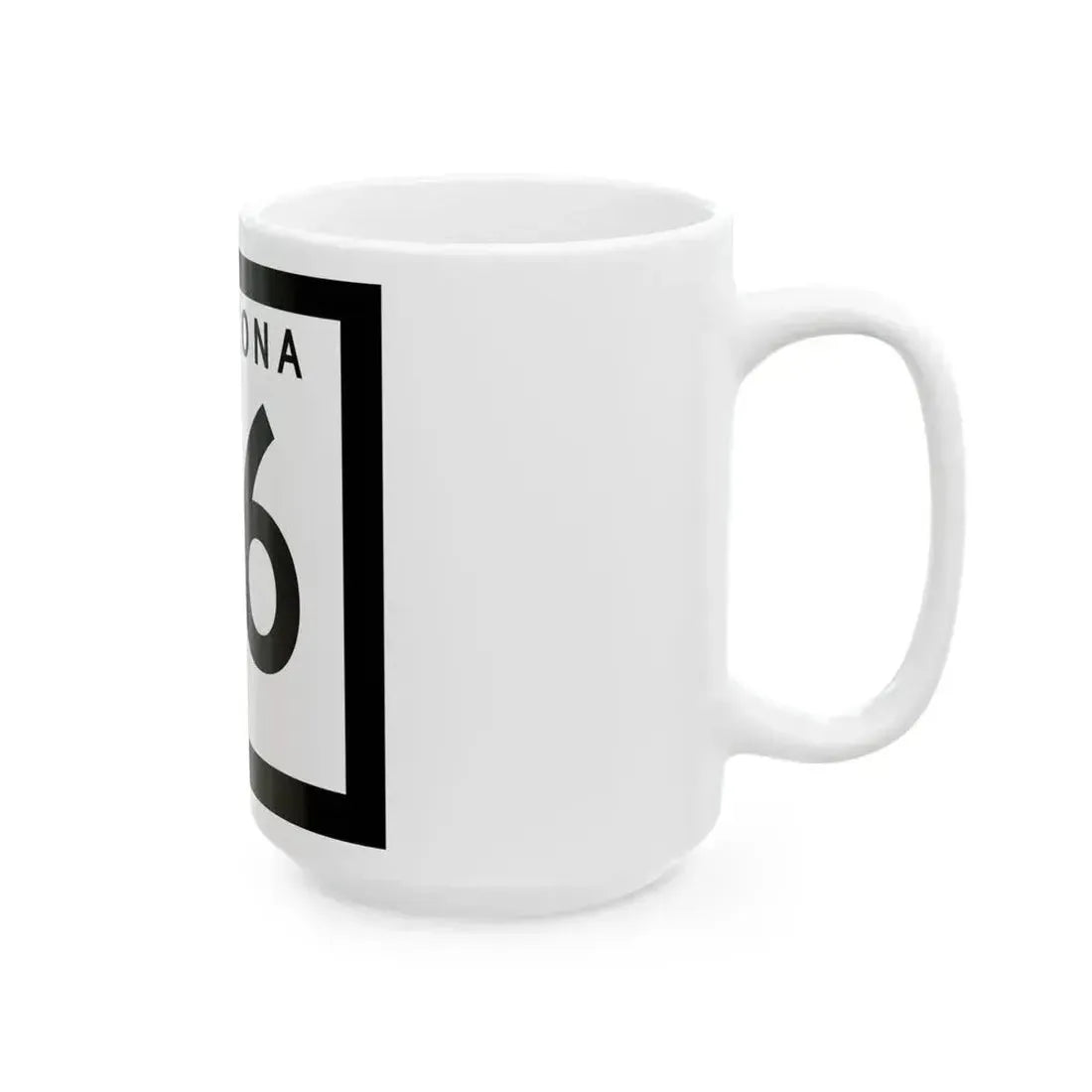 Arizona 66 1978 (Arizona) (Road Sign) White Coffee Mug - Go Mug Yourself