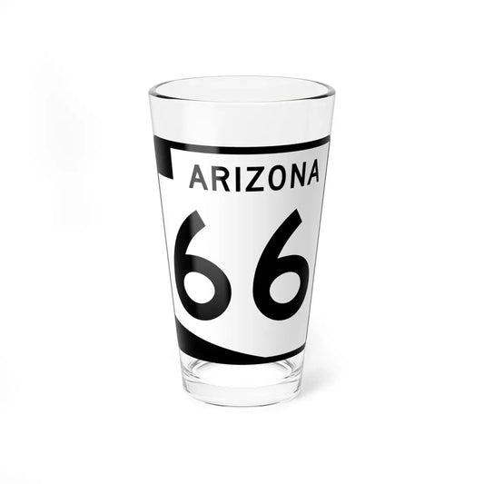 Arizona 66 (Arizona) (Road Sign) Pint Glass 16oz 16oz - Go Mug Yourself