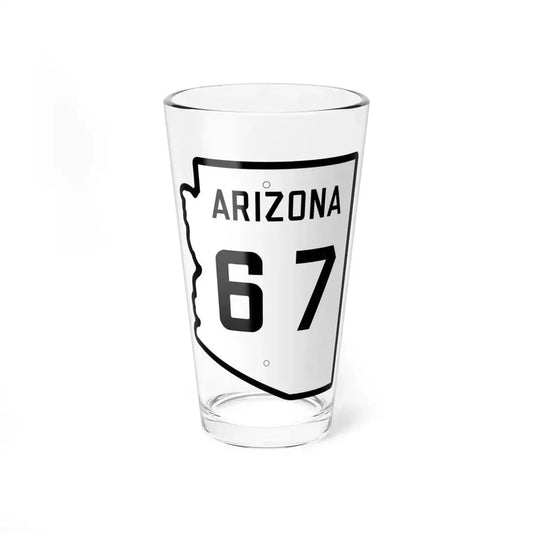 Arizona 67 1941 (Arizona) (Road Sign) Pint Glass 16oz 16oz - Go Mug Yourself