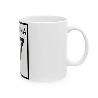 Arizona 67 1956 (Arizona) (Road Sign) White Coffee Mug - Go Mug Yourself