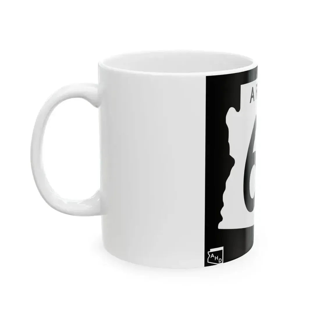 Arizona 67 1963 (Arizona) (Road Sign) White Coffee Mug - Go Mug Yourself