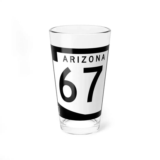 Arizona 67 1978 (Arizona) (Road Sign) Pint Glass 16oz 16oz - Go Mug Yourself