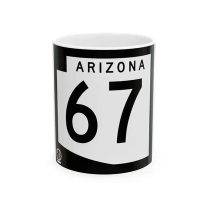 Arizona 67 1978 (Arizona) (Road Sign) White Coffee Mug - Go Mug Yourself