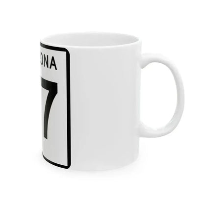Arizona 67 (Arizona) (Road Sign) White Coffee Mug - Go Mug Yourself