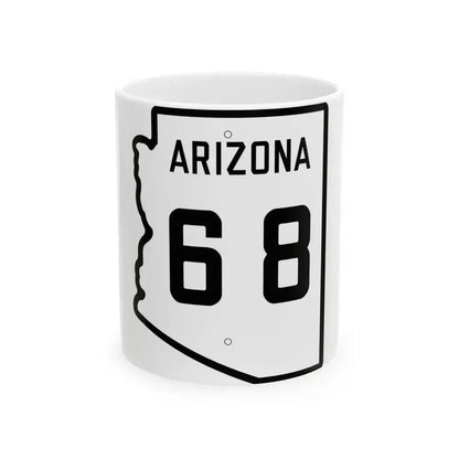 Arizona 68 1941 (Arizona) (Road Sign) White Coffee Mug 11oz - Go Mug Yourself