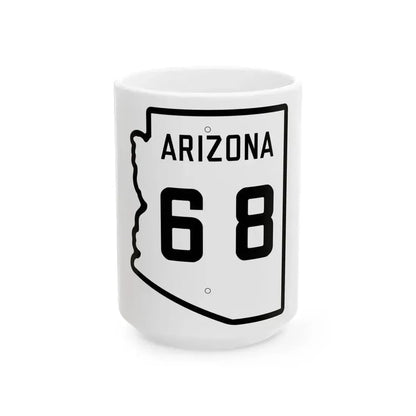 Arizona 68 1941 (Arizona) (Road Sign) White Coffee Mug 15oz - Go Mug Yourself