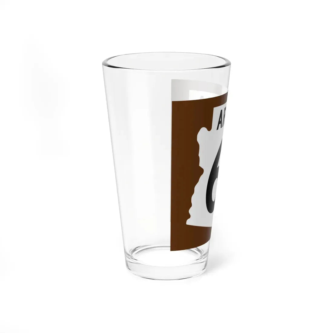 Arizona 68 1960 east (Arizona) (Road Sign) Pint Glass 16oz - Go Mug Yourself