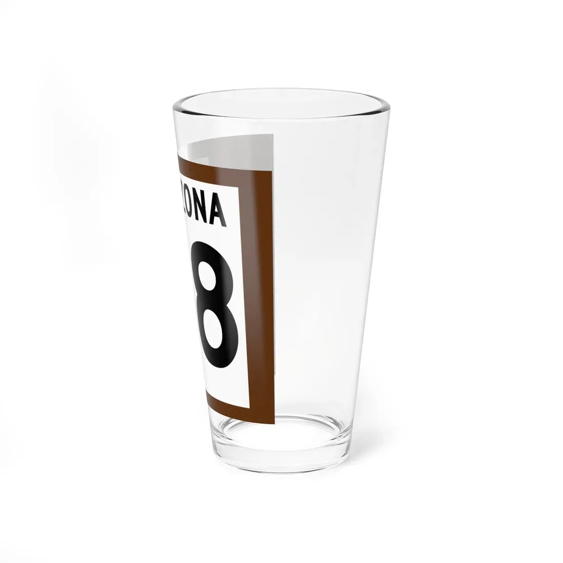 Arizona 68 1960 east (Arizona) (Road Sign) Pint Glass 16oz - Go Mug Yourself