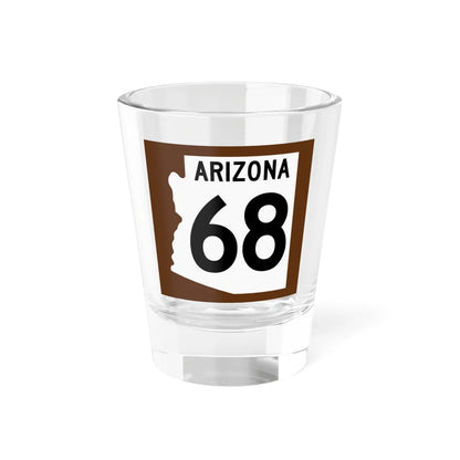 Arizona 68 1960 east (Arizona) (Road Sign) Shot Glass 1.5oz 1.5oz - Go Mug Yourself