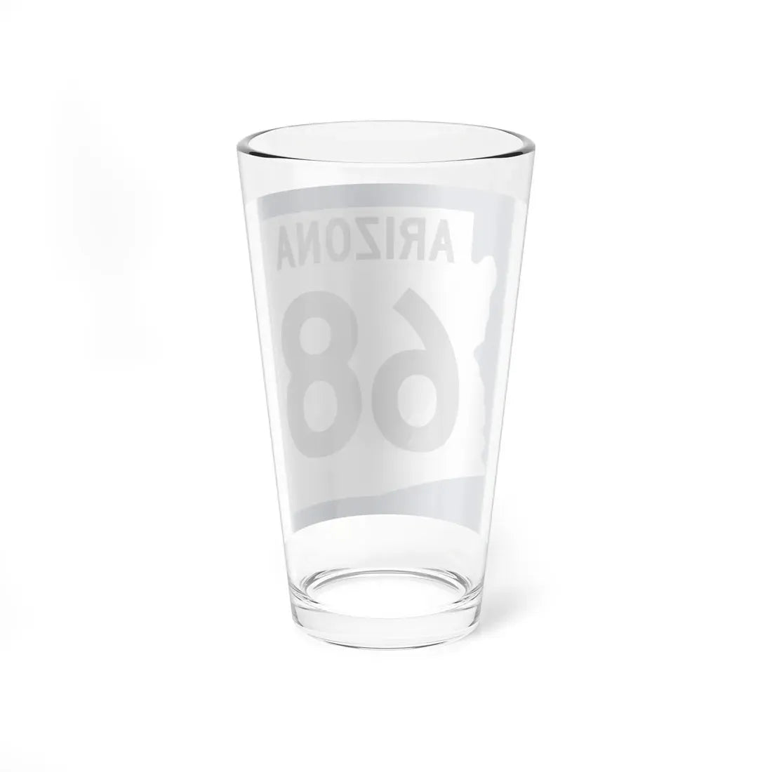 Arizona 68 1960 west (Arizona) (Road Sign) Pint Glass 16oz - Go Mug Yourself