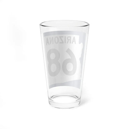 Arizona 68 1960 west (Arizona) (Road Sign) Pint Glss 16oz - Go Mug Yourself