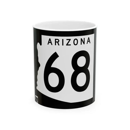 Arizona 68 1963 (Arizona) (Road Sign) White Coffee Mug 11oz - Go Mug Yourself