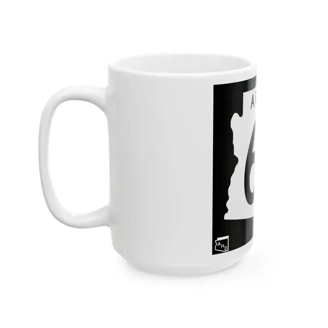 Arizona 68 1963 (Arizona) (Road Sign) White Coffee Mug - Go Mug Yourself